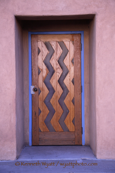 Santa Fe, New Mexico, door, doorway, color photo